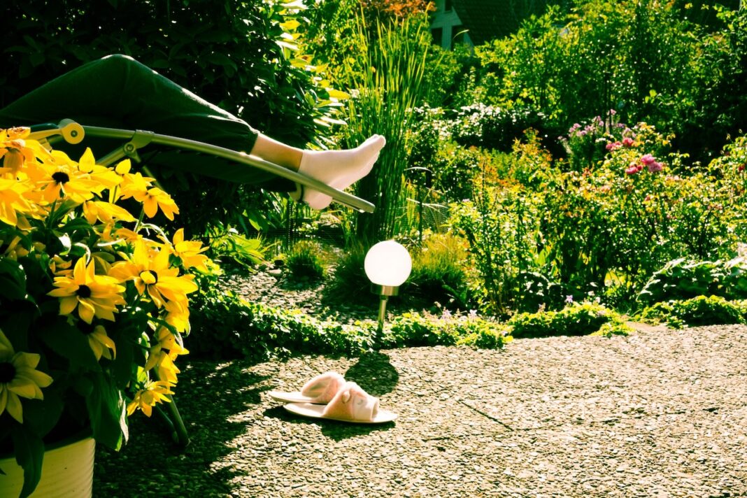 Relaxliege im eigenen Garten